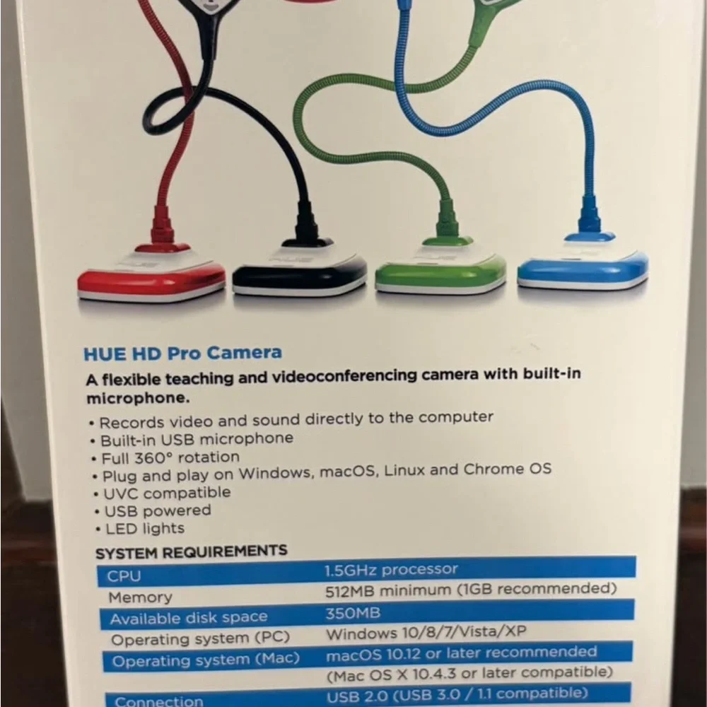HUE Flexible HD Camera in Blue